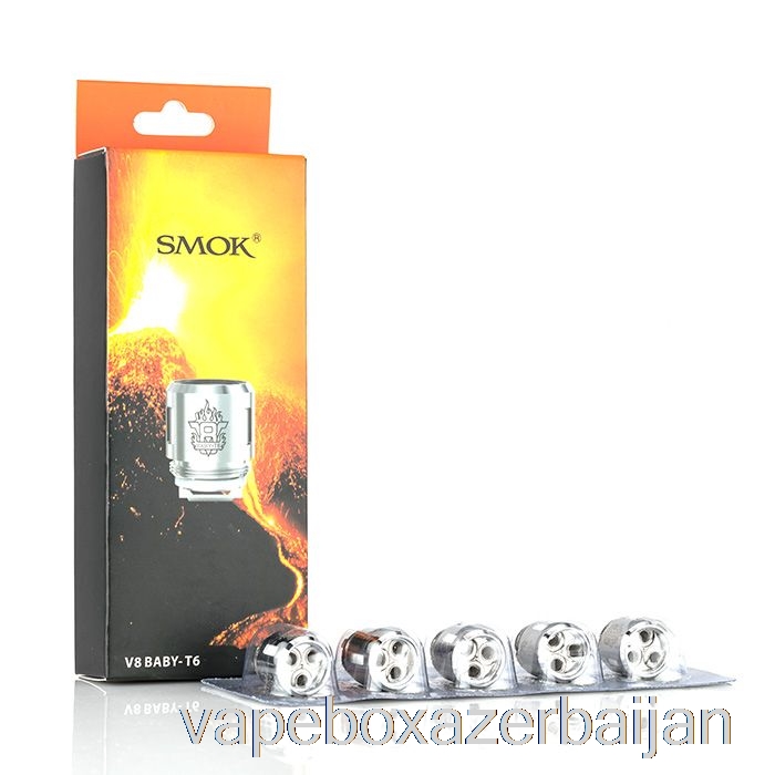 E-Juice Vape SMOK TFV8 Baby Replacement Coils V8 Baby-T6 Sextuple Core